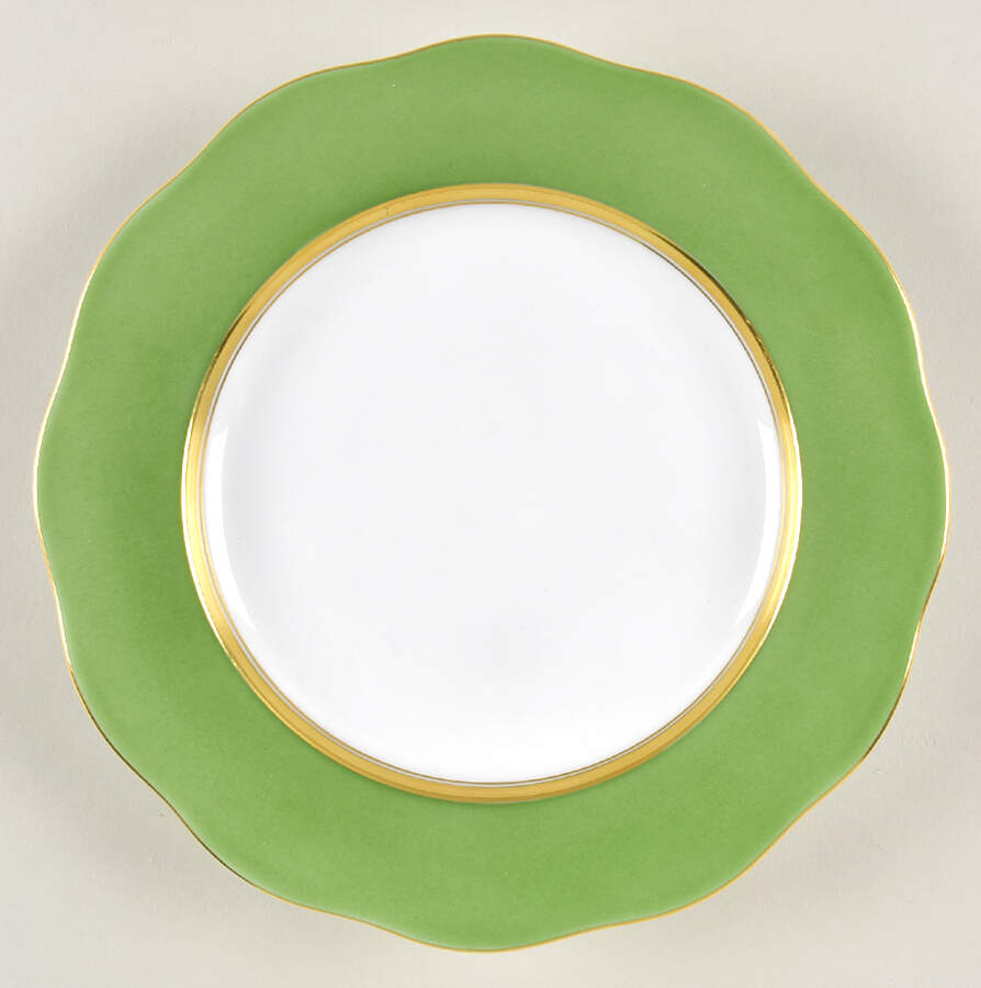 Silk Ribbon Salad/Dessert Plate by Herend-1