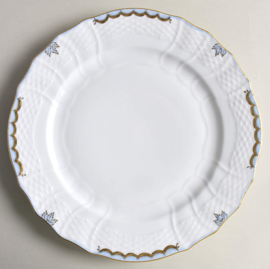 Princess Victoria Light Blue Service Plate (Charger) by Herend-1