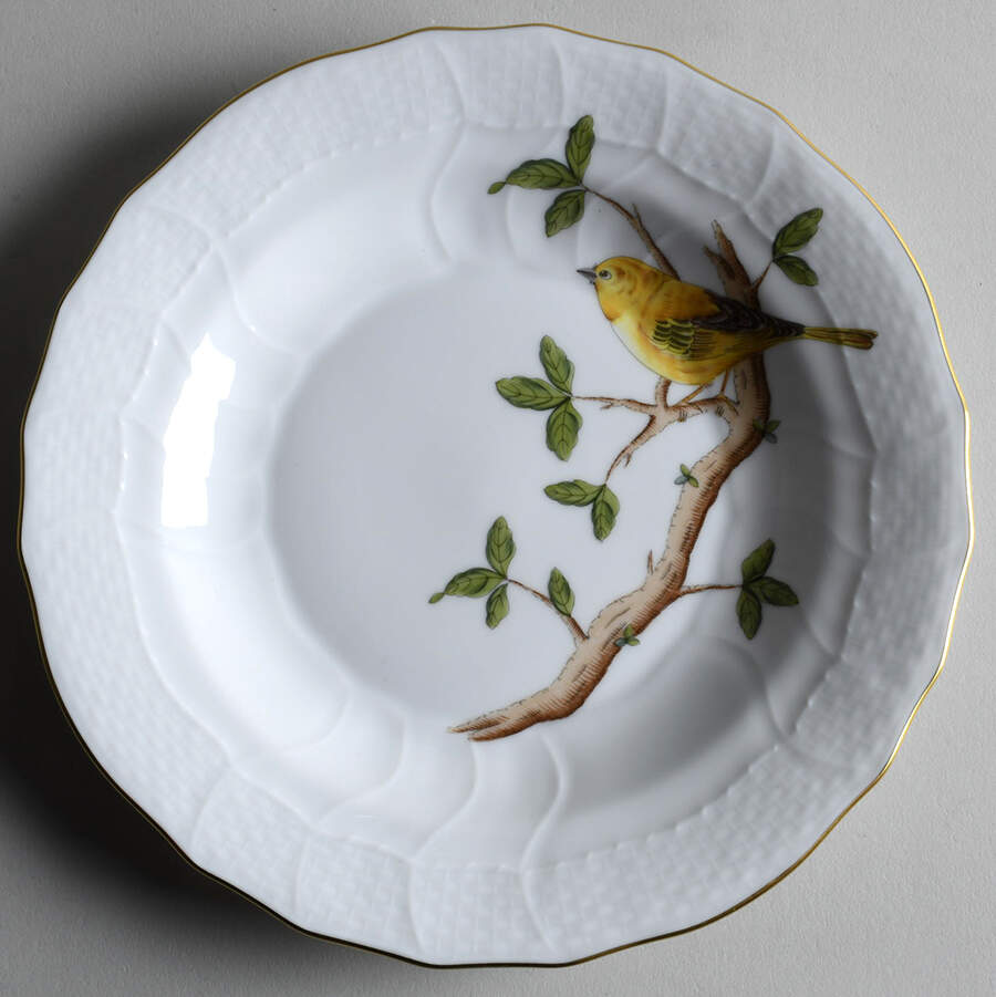 Songbird Dessert/Pie Plate by Herend-1