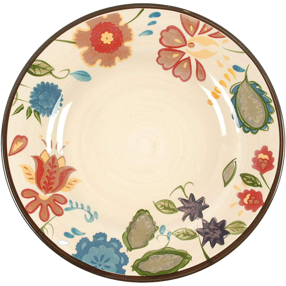 American Simplicity Vine Floral Dinner Plate by Home-1
