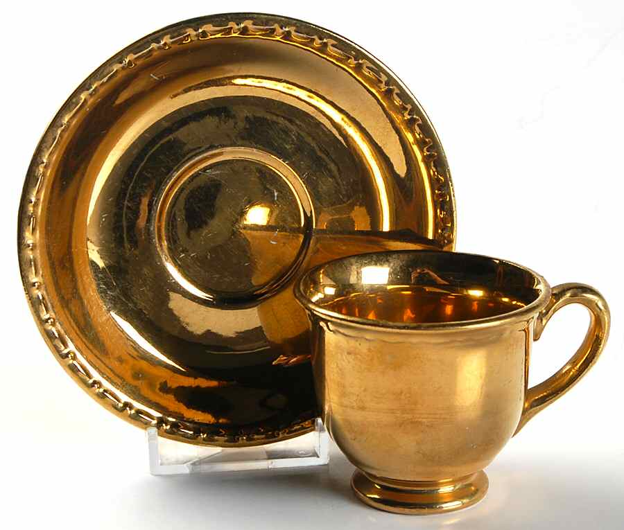HLC3873 Footed Demitasse Cup & Saucer Set by Homer Laughlin -1
