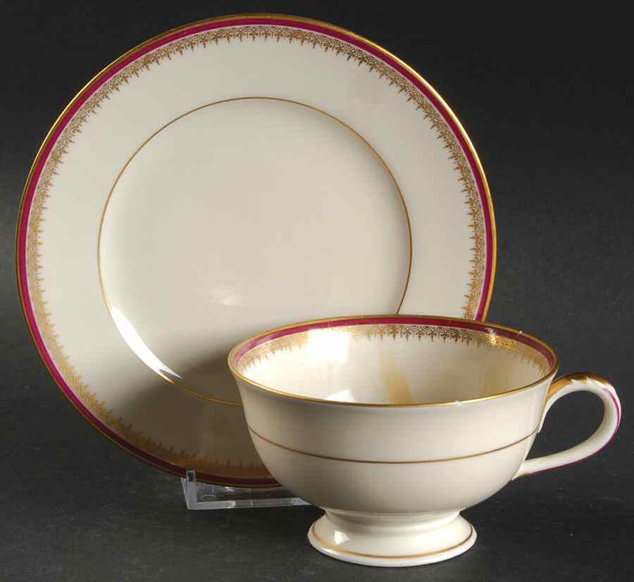 Imperial Footed Cup & Saucer Set by Haas-Czjzek Coronado-1