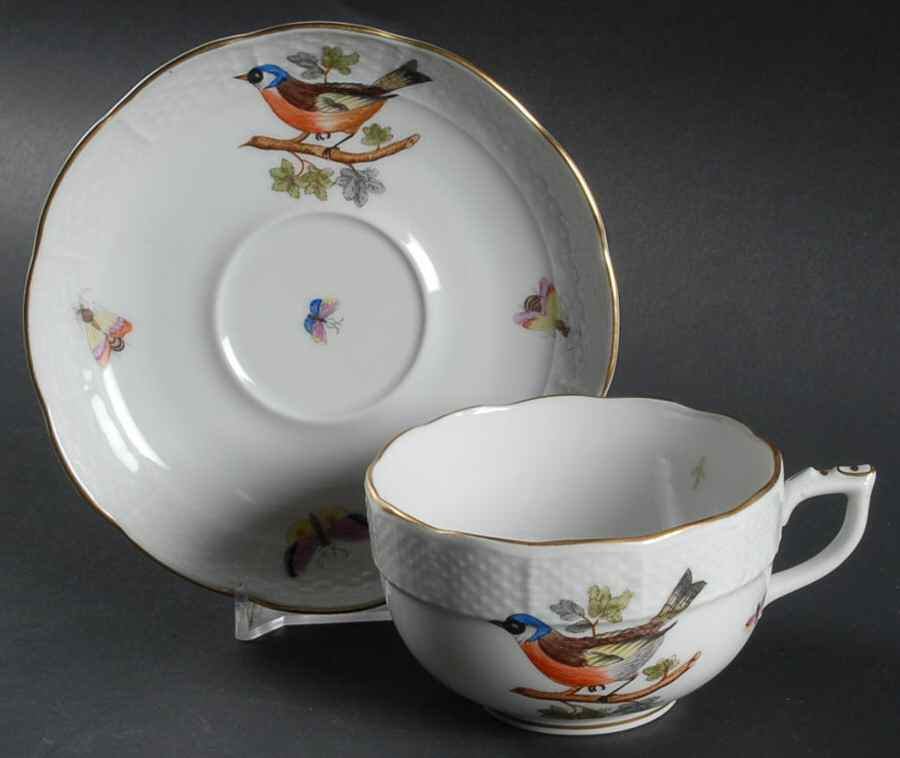HO Footed Cup & Saucer Set by Herend-1