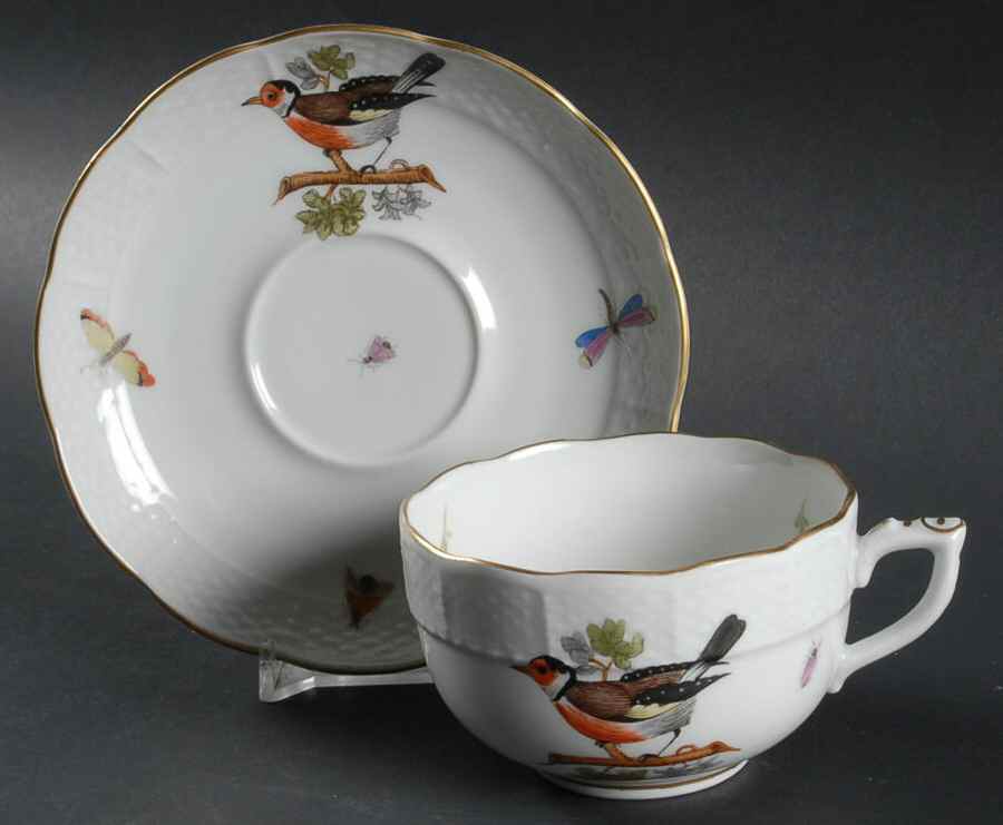 HO Footed Cup & Saucer Set by Herend-1