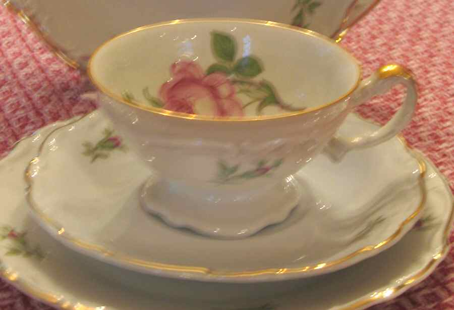HEJ127 Footed Cup & Saucer Set by Hertel Jacob-1