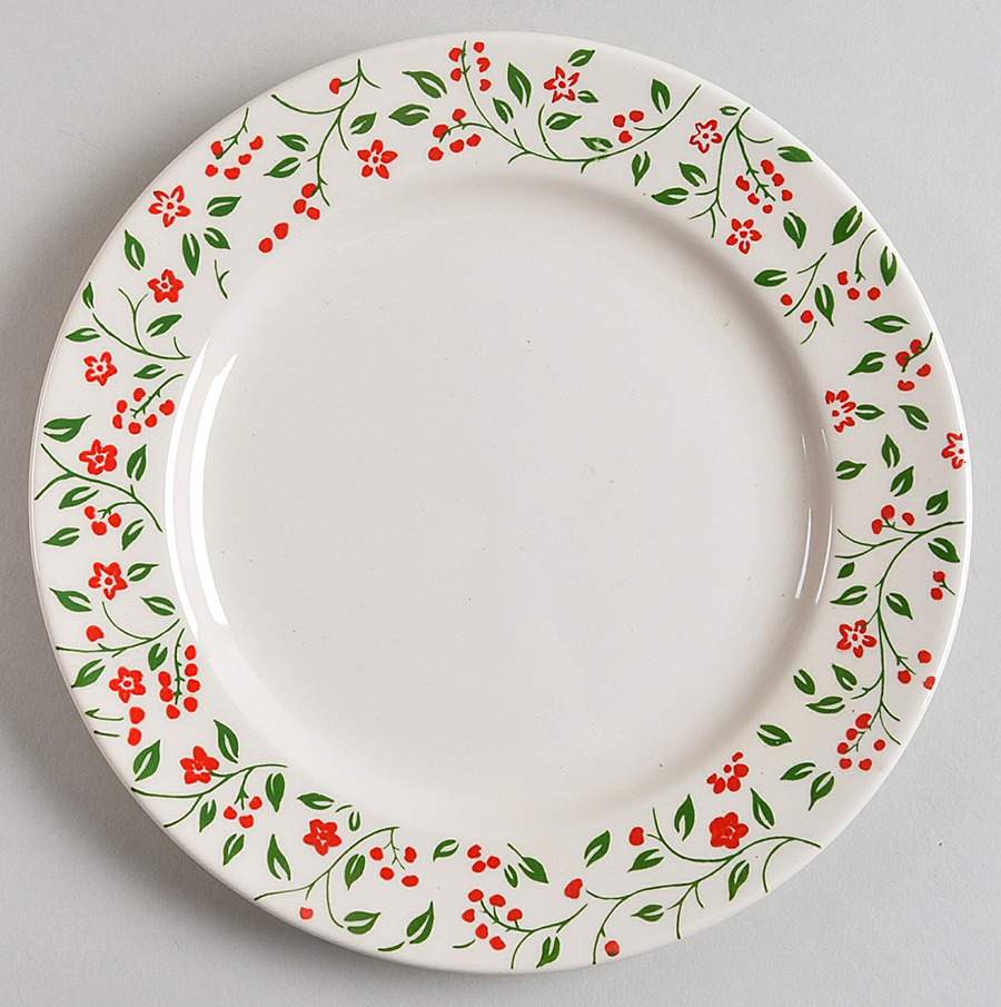 Holly Berry Salad Plate by Homer Laughlin -1