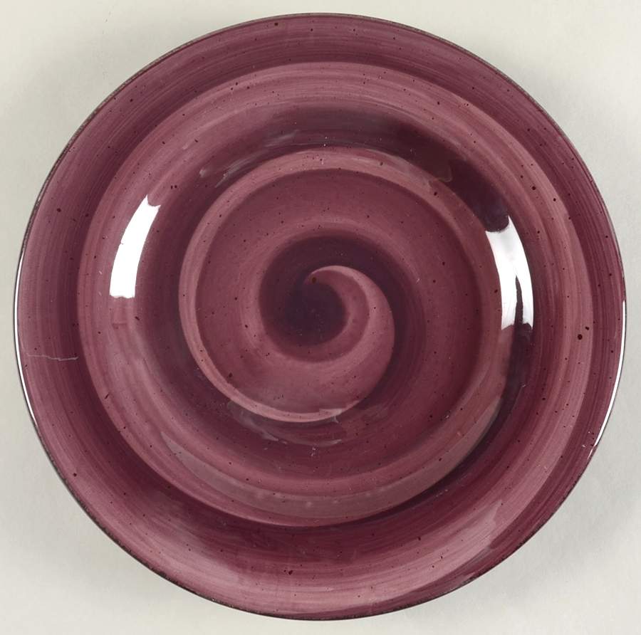 Twist Wineberry Dinner Plate by Hausenware-1