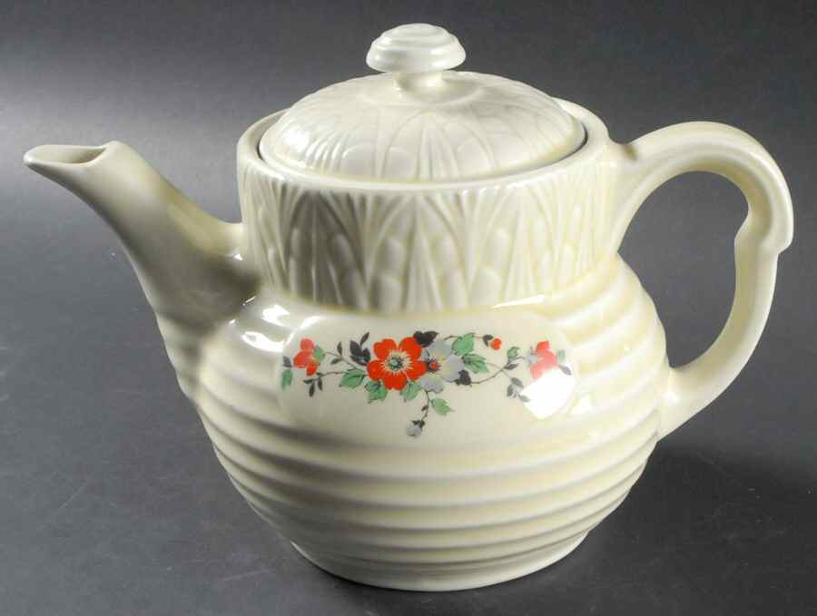 Impatiens Lotus Coffee Pot & Lid by Hall-1