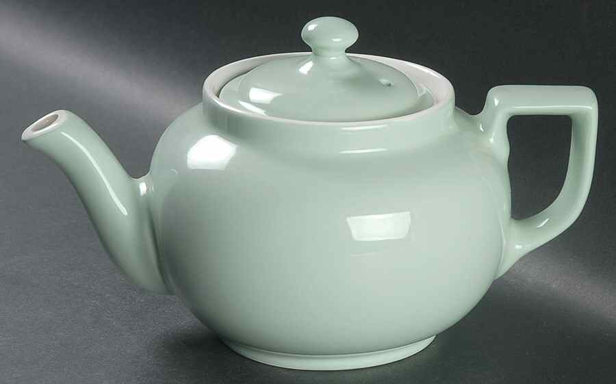 Monterey Green Boston Teapot & Lid by Hall-1