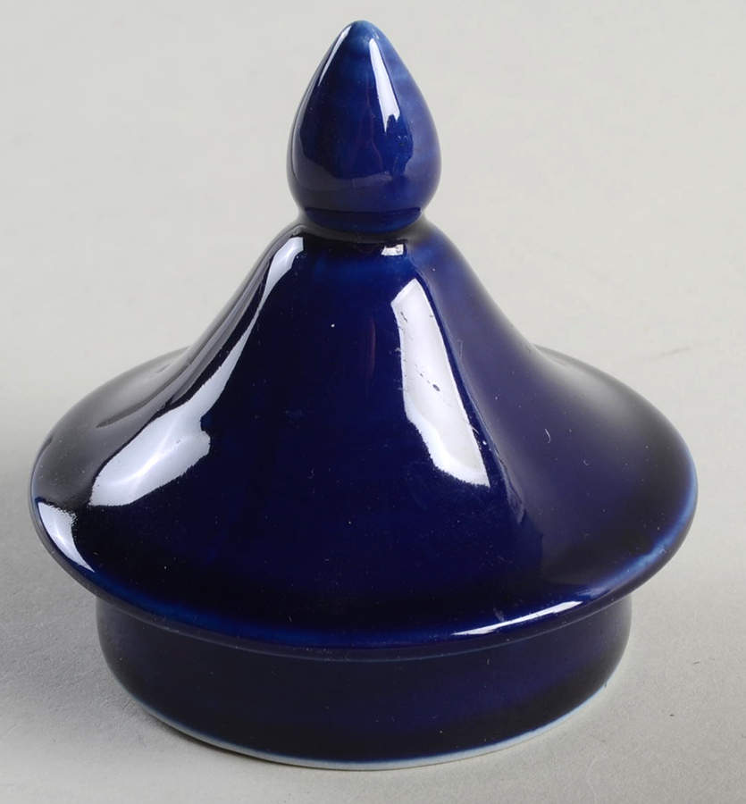 Cobalt Blue Lid for Windshield Teapot by Hall-1