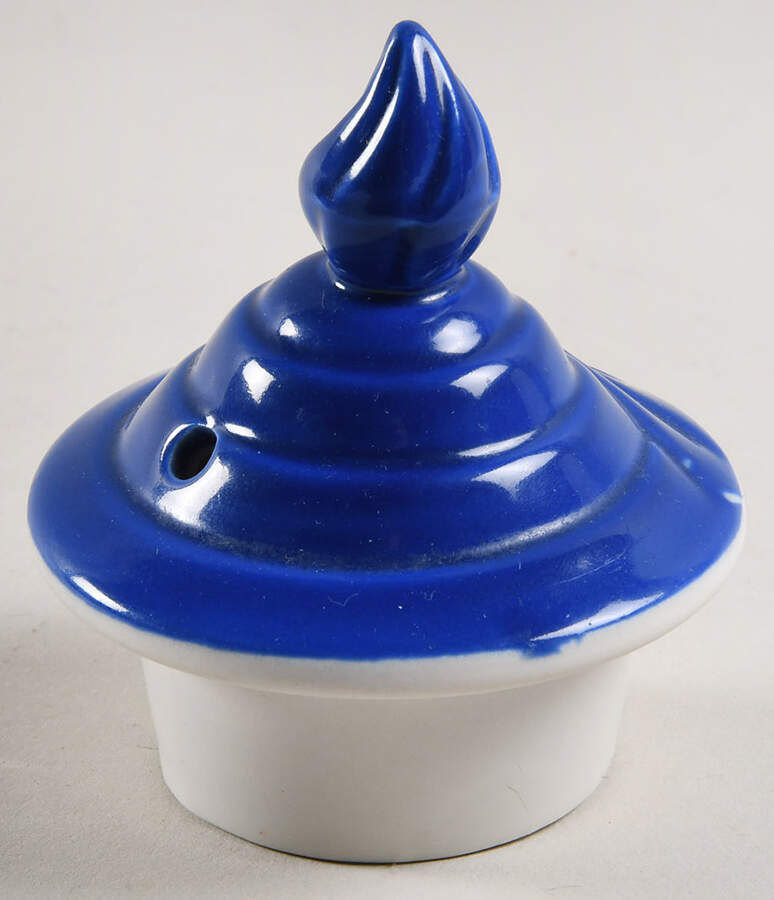 Cobalt Blue Lid for Aladdin Teapot by Hall-1