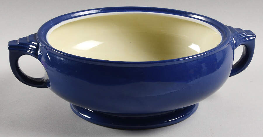 Cobalt Blue 1.25 Qt Round Sundial Casserole No Lid by Hall-1