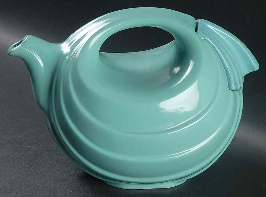 BLUE Rhythm Teapot & Lid by Hall-1