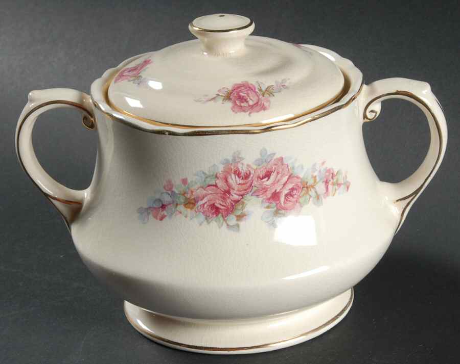3466 Sugar Bowl & Lid by Thomas Hughes & Sons-1