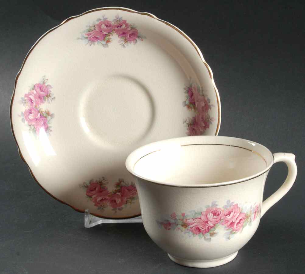 3466 Flat Cup & Saucer Set by Thomas Hughes & Sons-1