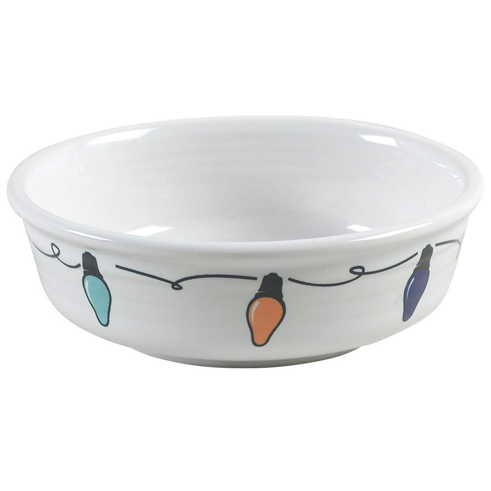 Fiesta Christmas Lights Coupe Cereal Bowl by Homer Laughlin -1