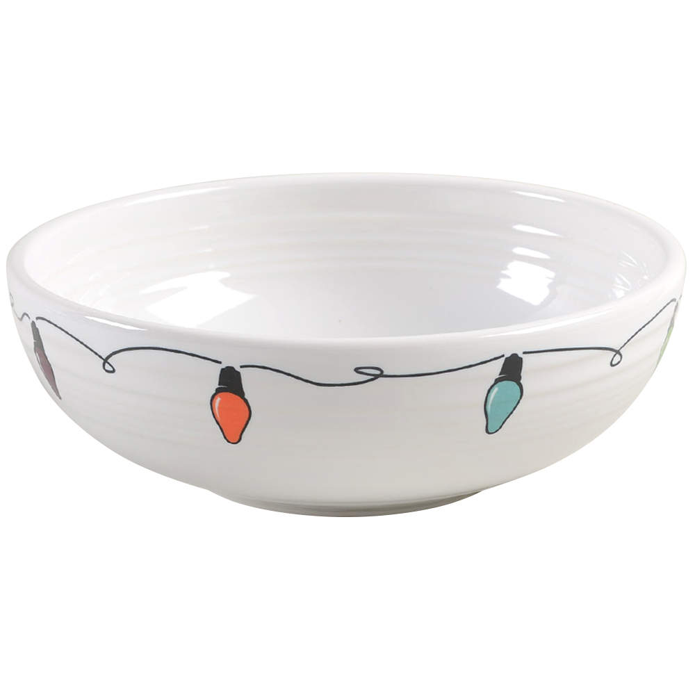 Fiesta Christmas Lights 7" Bistro Bowl by Homer Laughlin -1