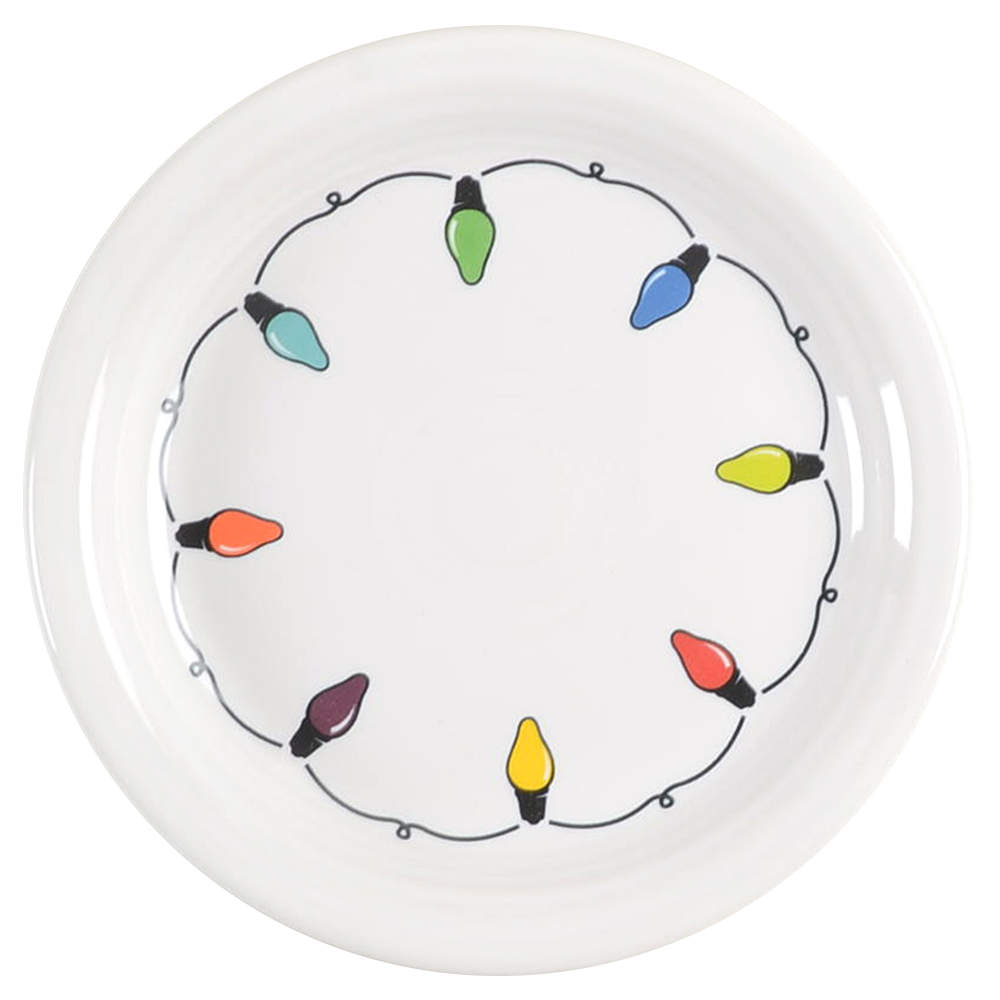 Fiesta Christmas Lights Appetizer Plate by Homer Laughlin -1