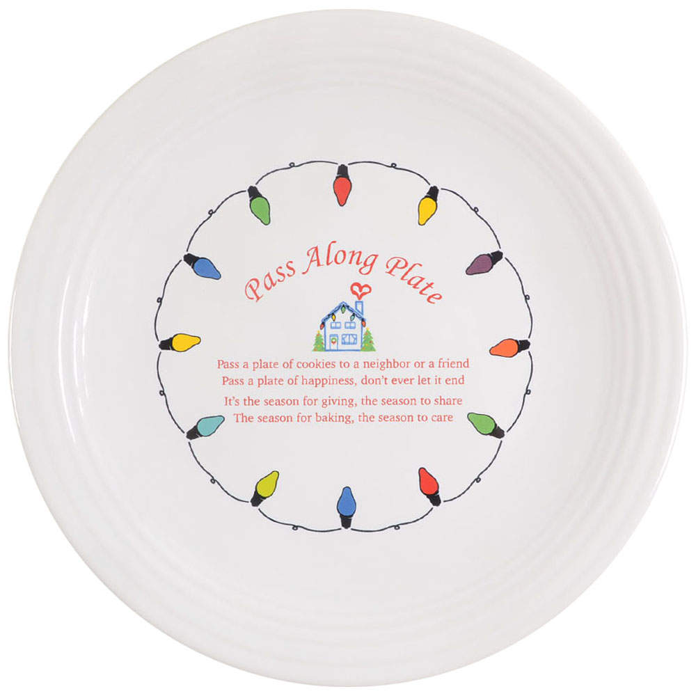 Fiesta Christmas Lights Pass Along Cookie Plate by Homer Laughlin -1