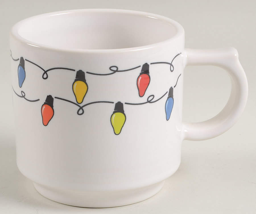 Fiesta Christmas Lights Stackable Mug by Homer Laughlin -1