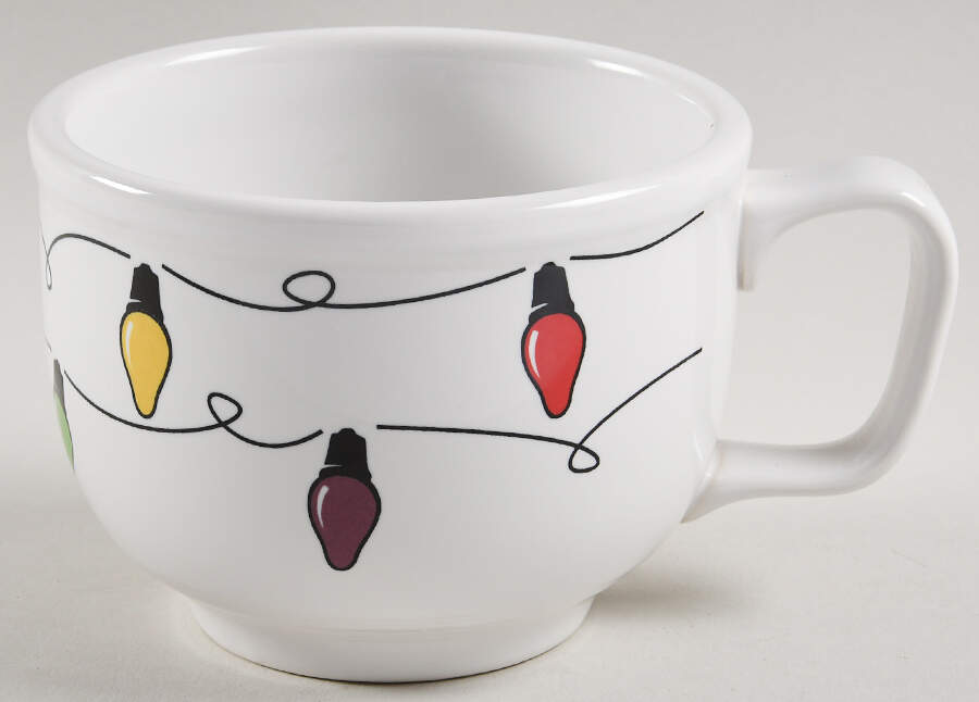 Fiesta Christmas Lights Jumbo Cup by Homer Laughlin -1