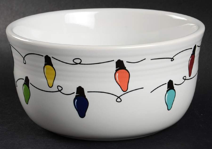 Fiesta Christmas Lights Gusto Bowl by Homer Laughlin -1