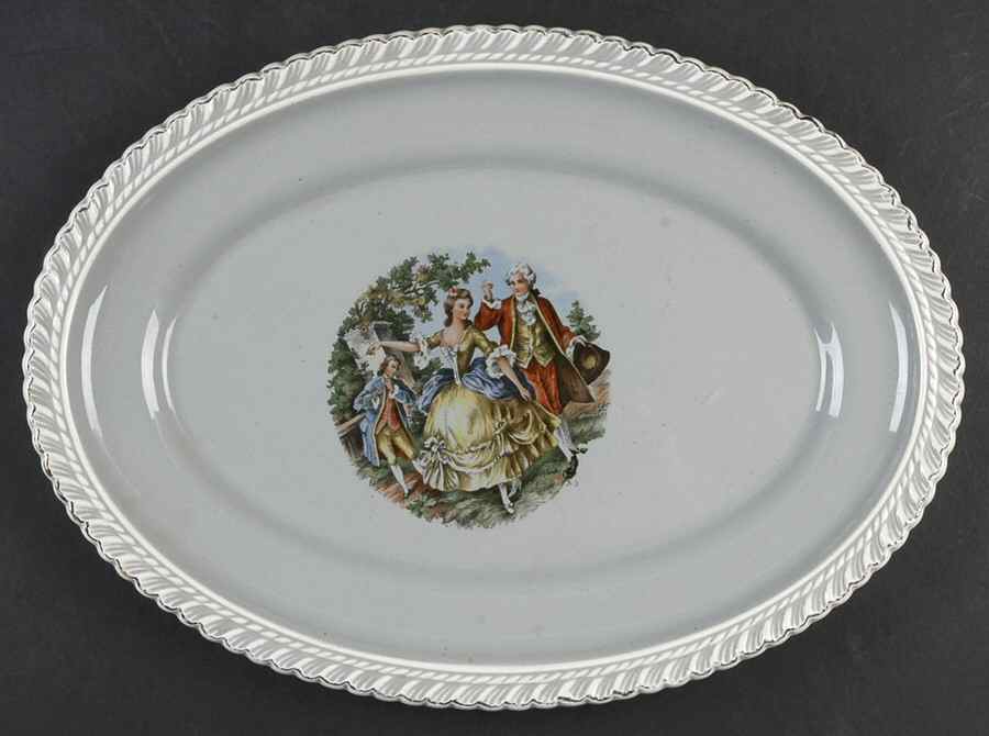 HAR177 13" Oval Serving Platter by Harker-1