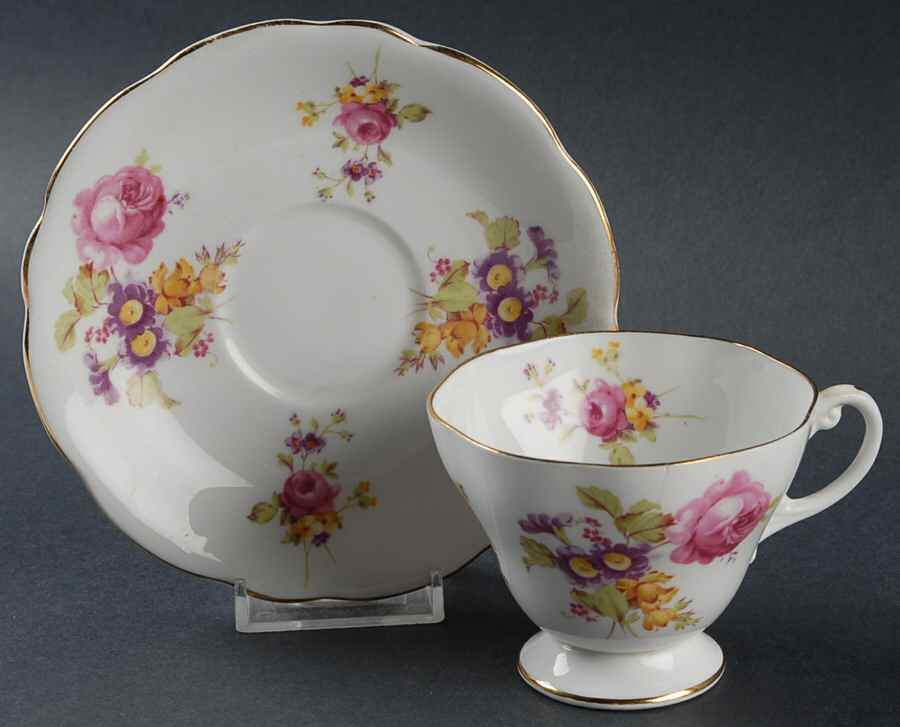 S590 Footed Cup & Saucer Set by Heathcote-1