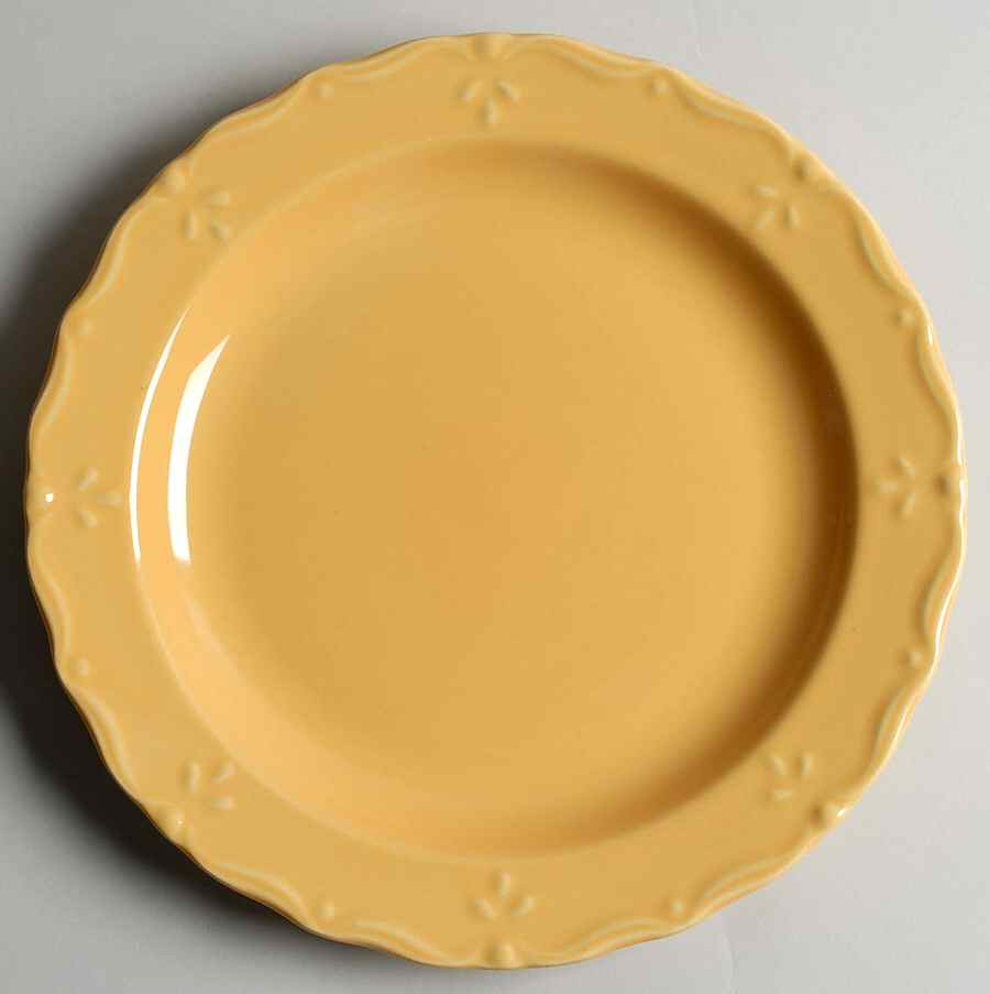 Bellcrest Yellow Dinner Plate by Home Trends-1