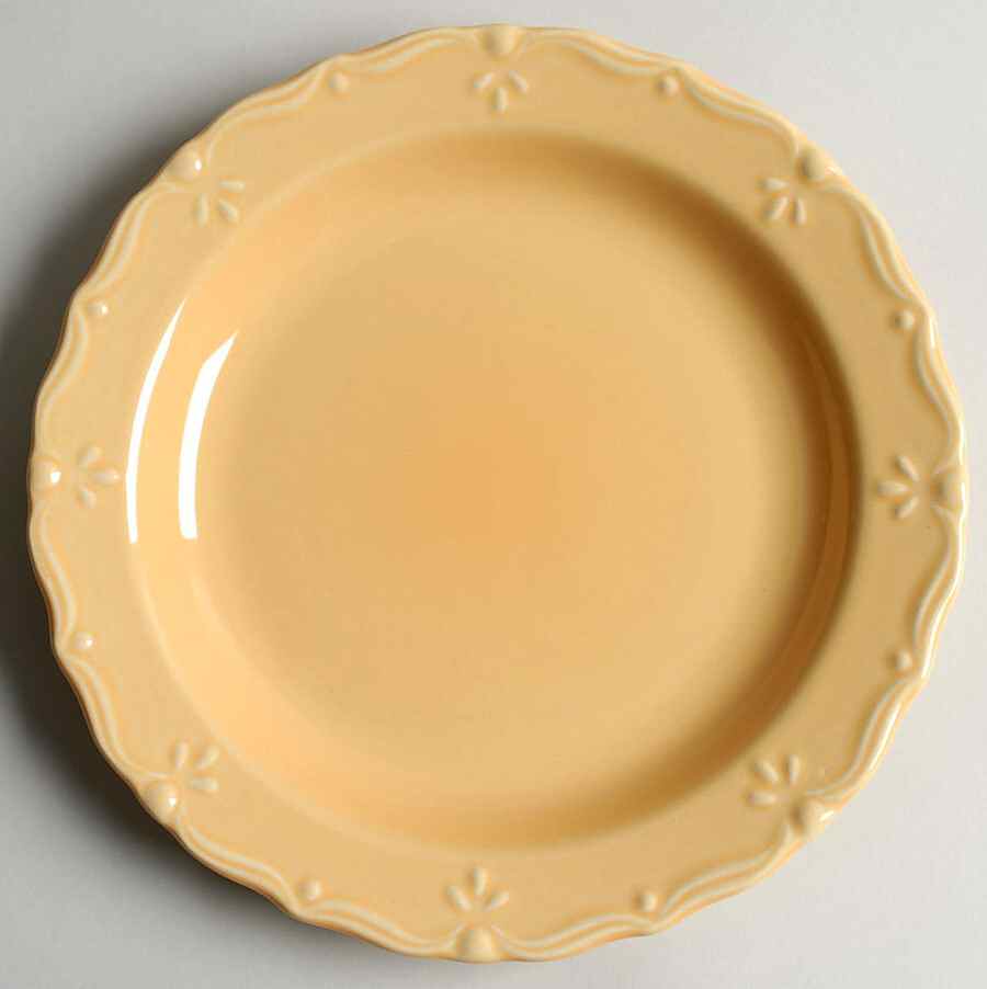 Bellcrest Yellow Salad Plate by Home Trends-1