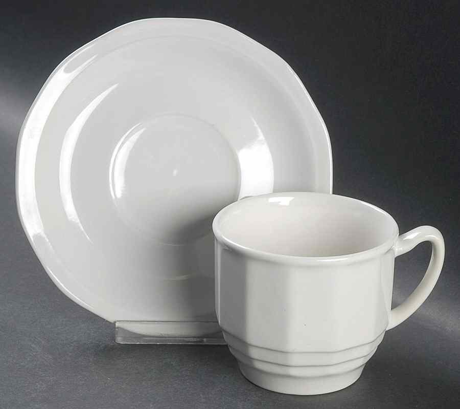 HTS23 Flat Cup & Saucer Set by Home Trends-1