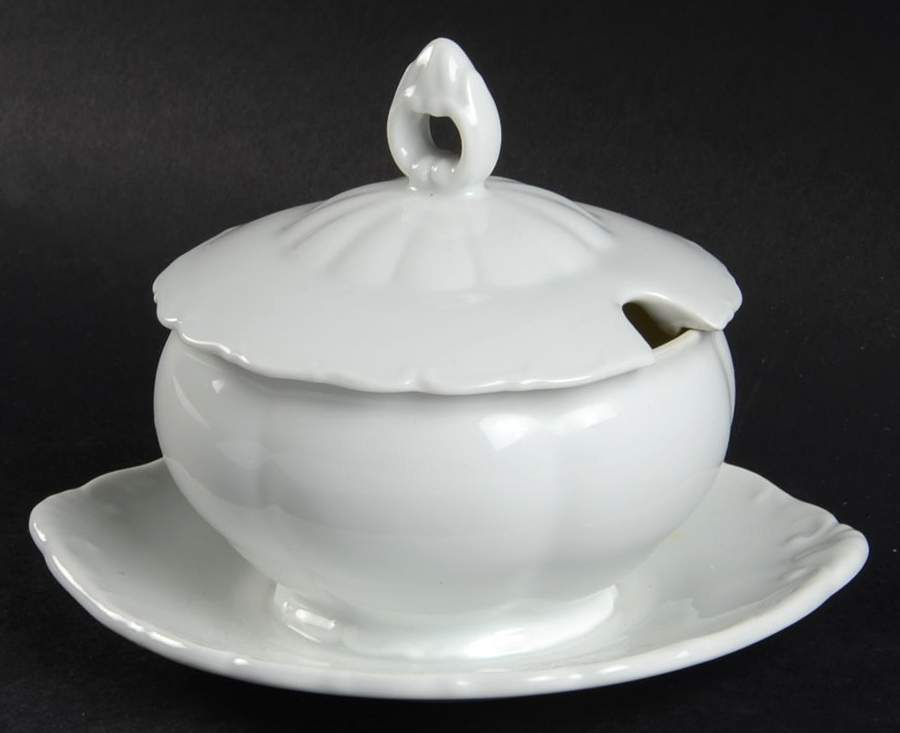 HCZ161 Mayonnaise with Attached Underplate & Lid by Haas-Czjzek Coronado-1