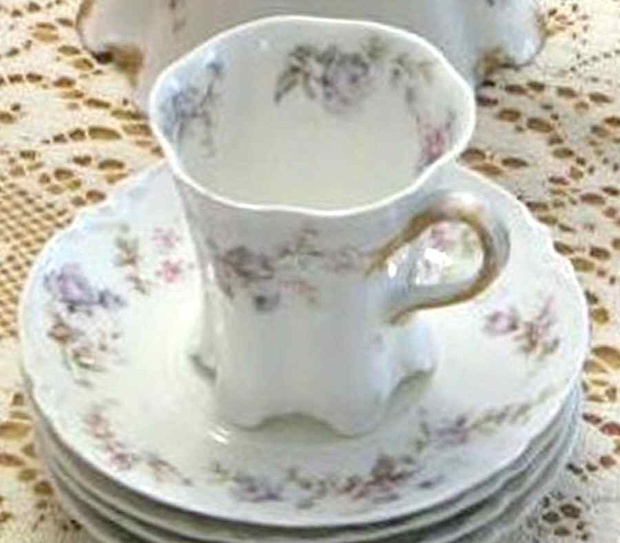 Schleiger 682-7 Chocolate Cup & Saucer Set by Haviland-1