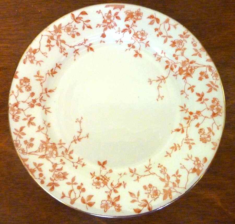 Fairy Orange Salad Plate by Sampson Hancock & Sons-1