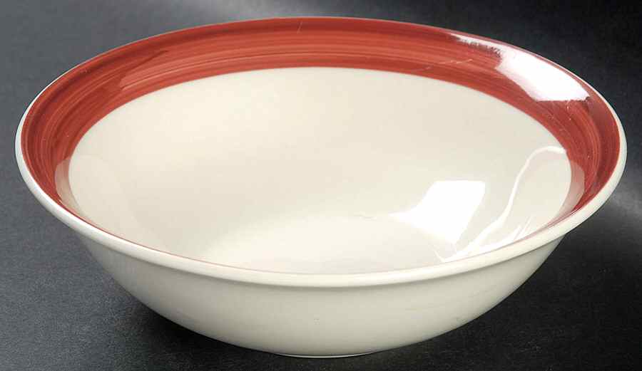 Jamestown Red Coupe Cereal Bowl by Home Essentials-1