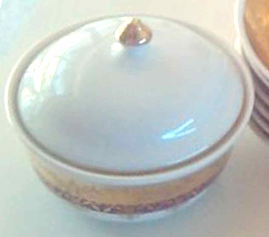 Henrieta Maroon Sugar Bowl & Lid by Haas-Czjzek Coronado-1