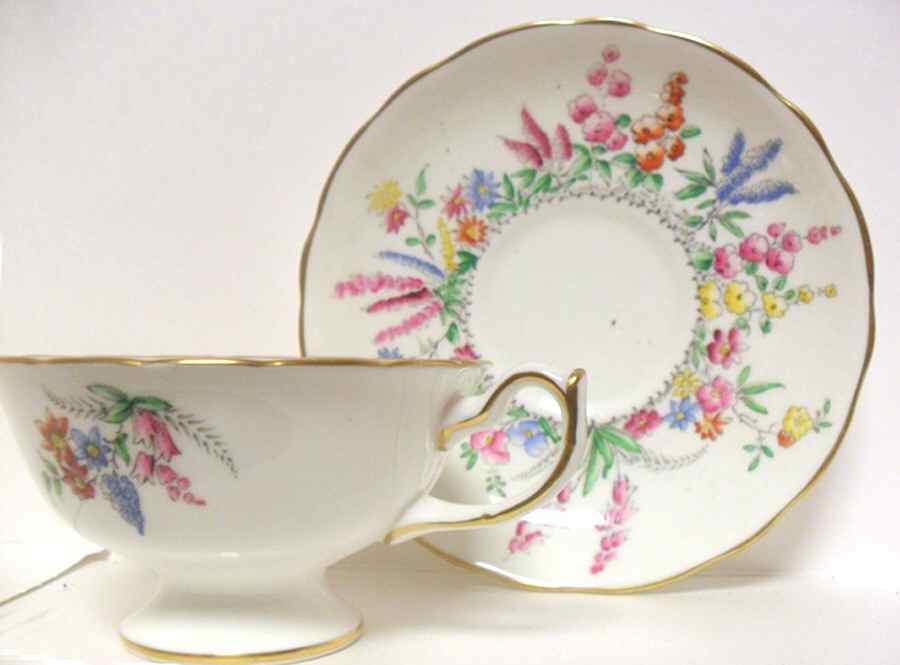 4216 Footed Cup & Saucer Set by Hammersley-1