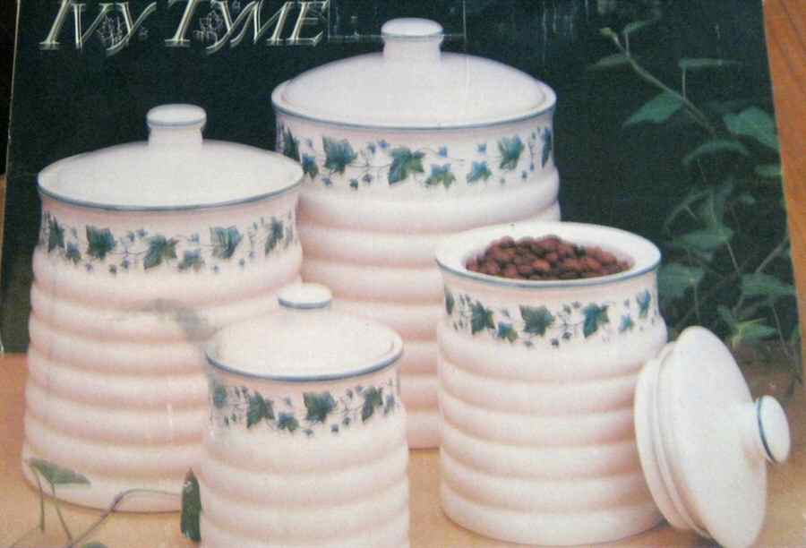 Ivy Tyme Extra Large Canister & Lid by Himark-1