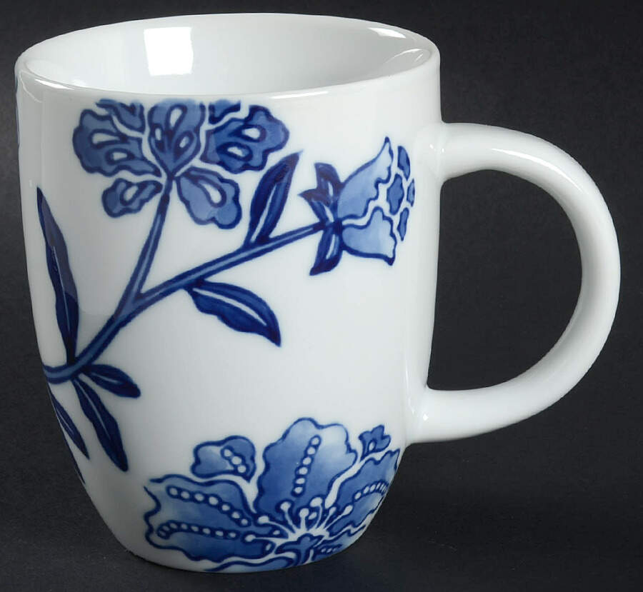 Blue and White Mug by Home-1