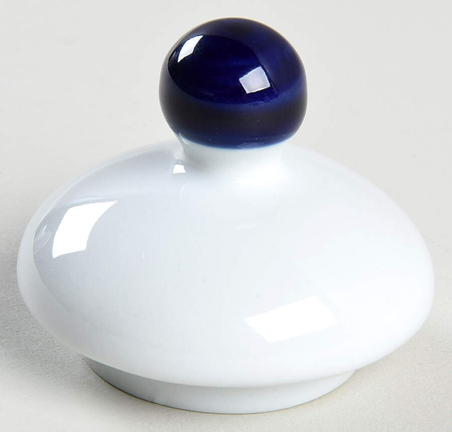 Blue and White Lid for Sugar Bowl by Home-1