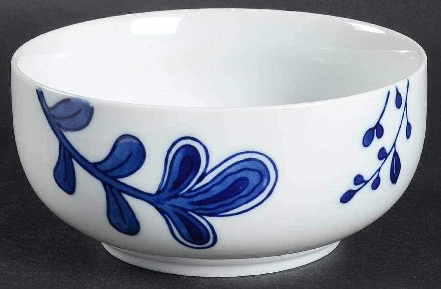 Blue and White Soup/Cereal Bowl by Home-1