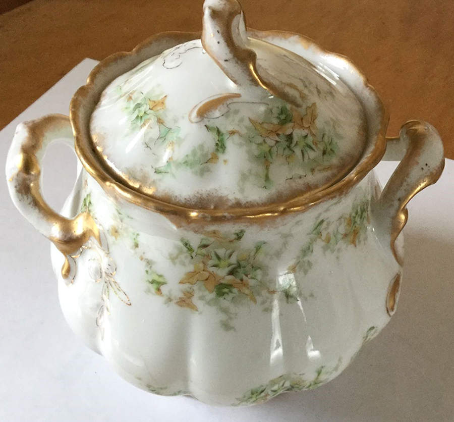Schleiger 341-9 Sugar Bowl & Lid by Haviland-1