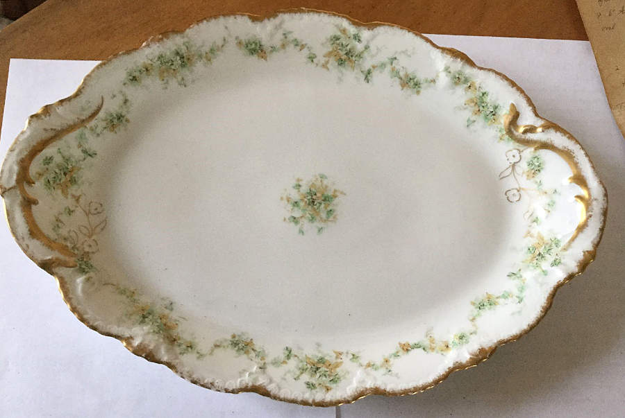 Schleiger 341-9 14" Oval Serving Platter by Haviland-1