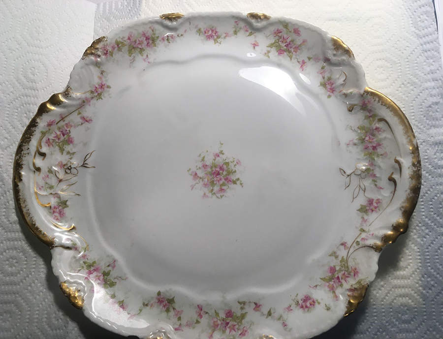 Schleiger 341-8 Handled Cake Plate by Haviland-1