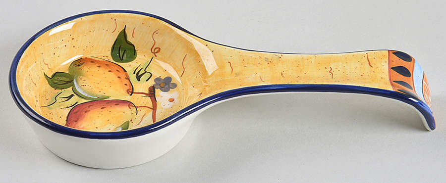 Mediterranean Pear Spoon Rest/Holder (Holds 1 Spoon) by Heritage Mint-1