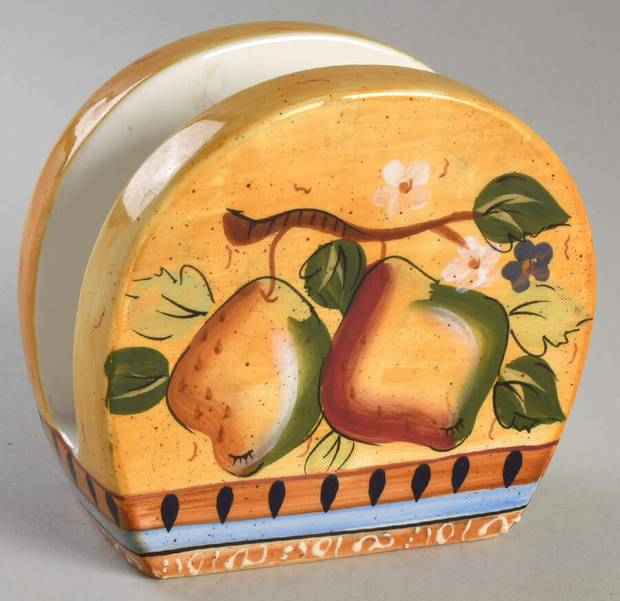 Mediterranean Pear Napkin Holder by Heritage Mint-1