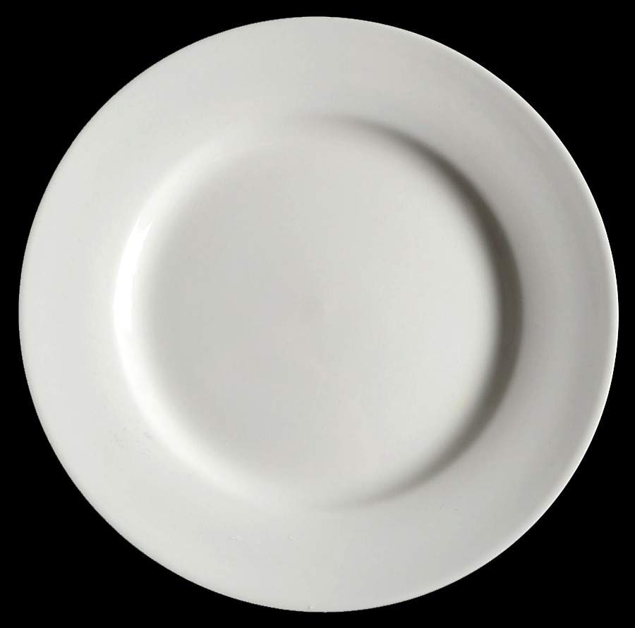 Siena White Bread & Butter Plate by Home Trends-1