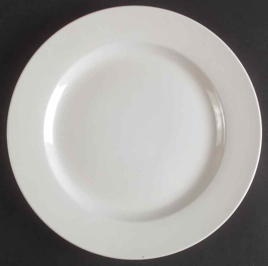 Siena White Dinner Plate by Home Trends-1
