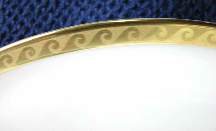 Wave Gold Dinner Plate by Heinrich - H&C-1