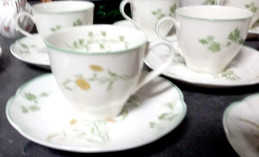 H4199 Flat Cup & Saucer Set by Haviland-1